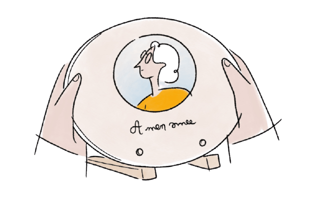 Illustration de plaque funéraire