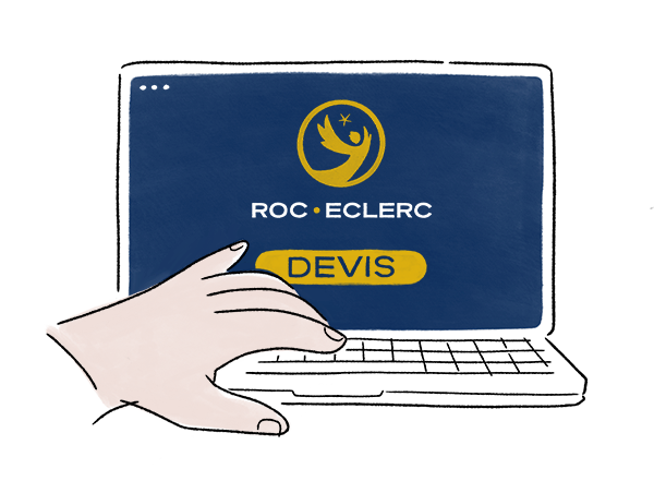 Personne qui signe un devis