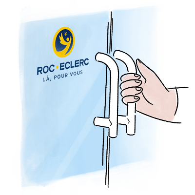 Devanture d'une agence Roc Eclerc